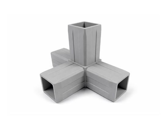 Obrázek Plast. spojka pro J40x40x2  4D šedá