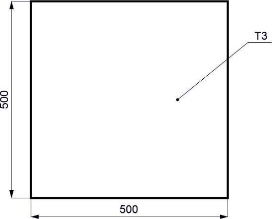 Obrázek Hliníkový přířez 3x500x500  jednostr. folie